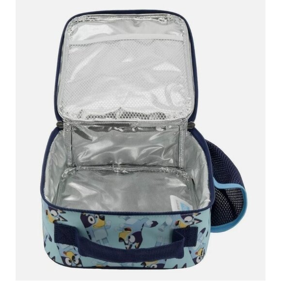 BBC Bluey with Ears Embroidered Stitched Face Lunch Bag NWT - Picture 2 of 2